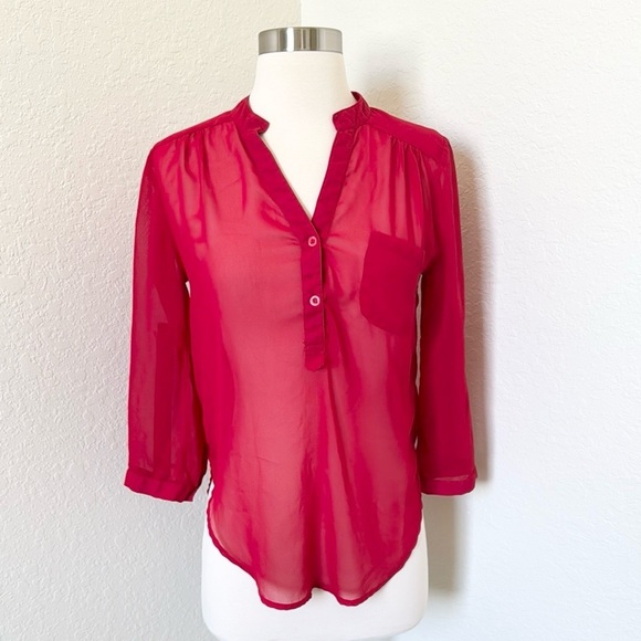 Wet Seal Sheer Blouse - Picture 1 of 6